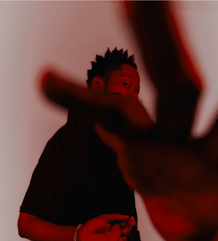 Portrait in red light