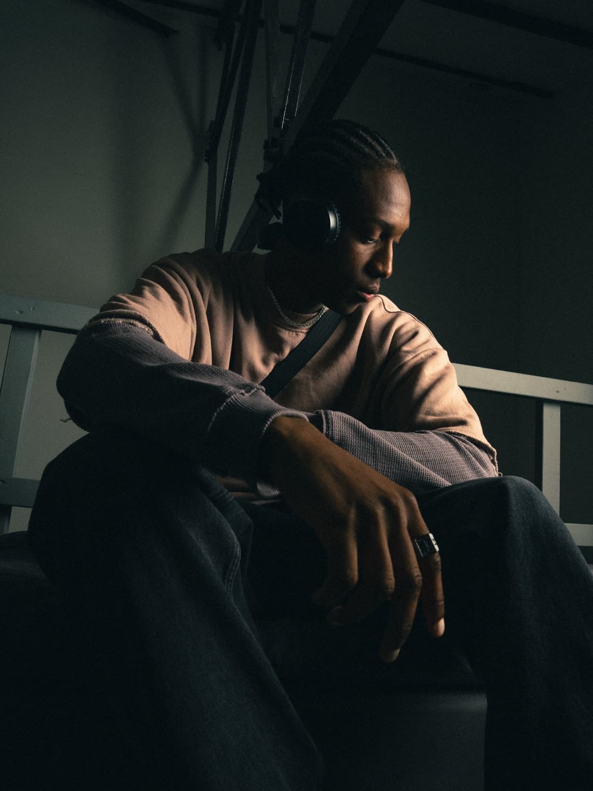 Listening with headphones